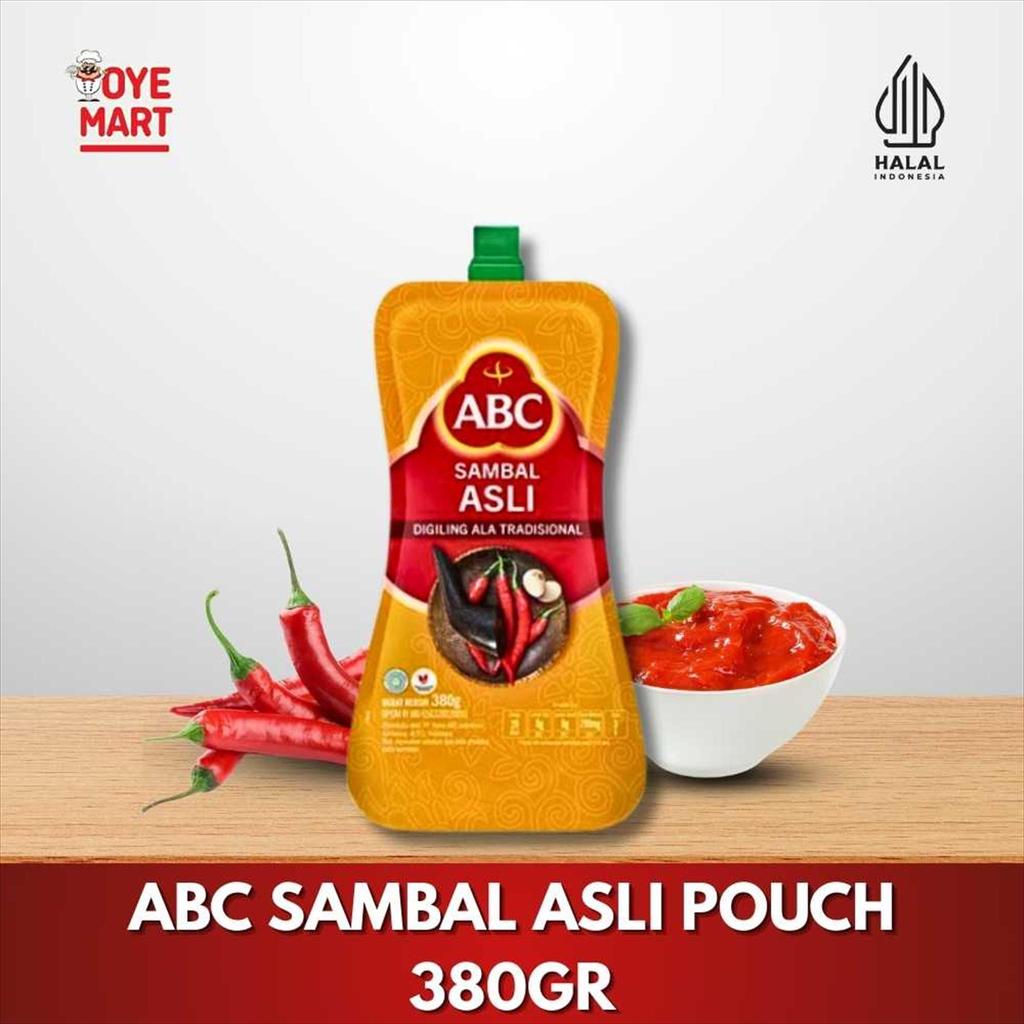ABC SAUS SAMBAL ASLI POUCH 380GR / SAUS SAMBAL PEDAS