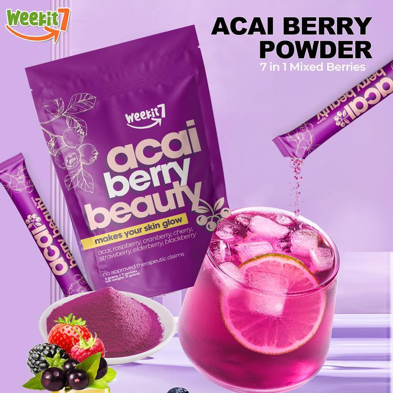 Cranberry Powder Acai Berry Healthy Beauty Juice