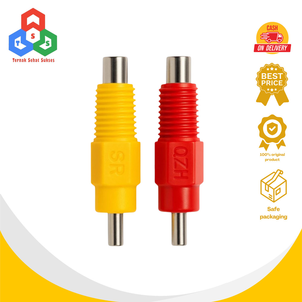 NIPPLE DRAT MERAH KUNING TSS2 - NIPEL DRAT MERAH KUNING / Nipple Ayam Broiler / Alat Ternak Ayam