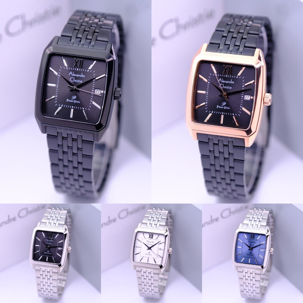 DISKON SPESIAL ORIGINAL Jam Tangan Pria Alexandre Christie AC 1033/AC 1034/AC 1035/AC 1036/AC 1037/A