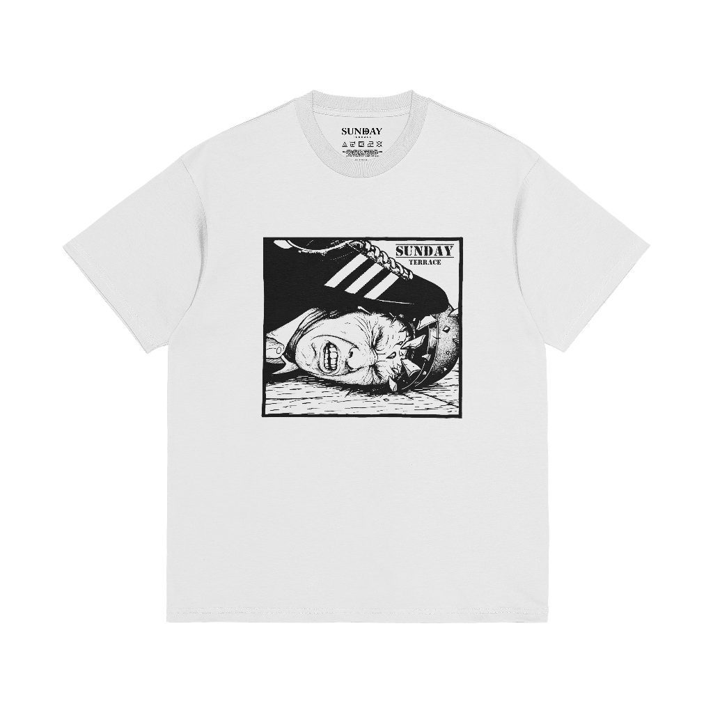 Sunday Terrace - Resistance - Kaos Pria Lengan Pendek White Tshirt 24s
