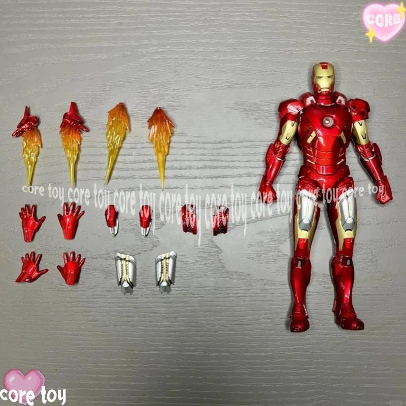 Comicave Iron Man Mark 7 Mk7 1/12 Scale Action Figure Customized Die-Cast Metal Led Light Up Marvel 