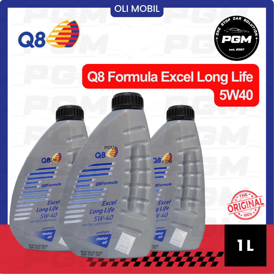 Oli Q8 Formula Excel Long Life 5W40 1L (Dijamin Ori 100%)