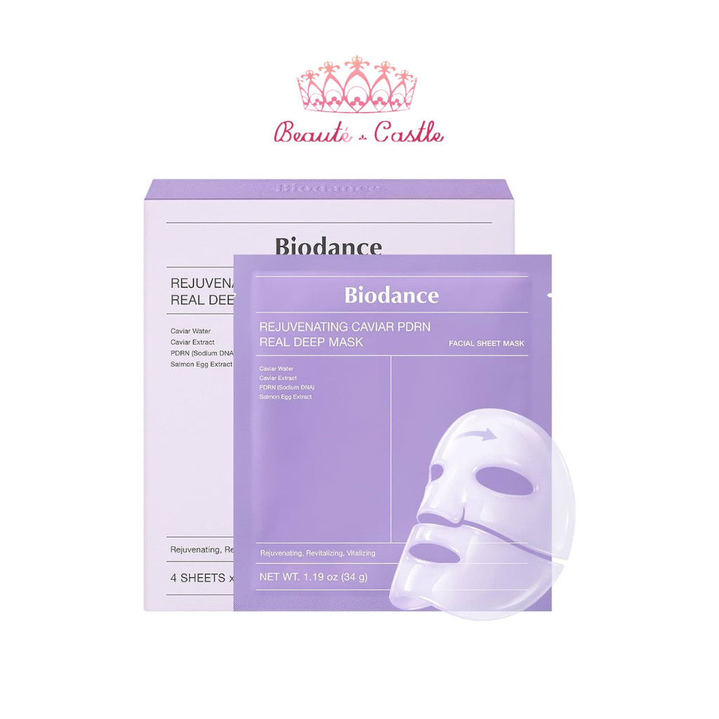 Caviar PDRN Real Deep Mask / Sheet Mask Korea / Hydrating Caviar Collagen Sheet Mask