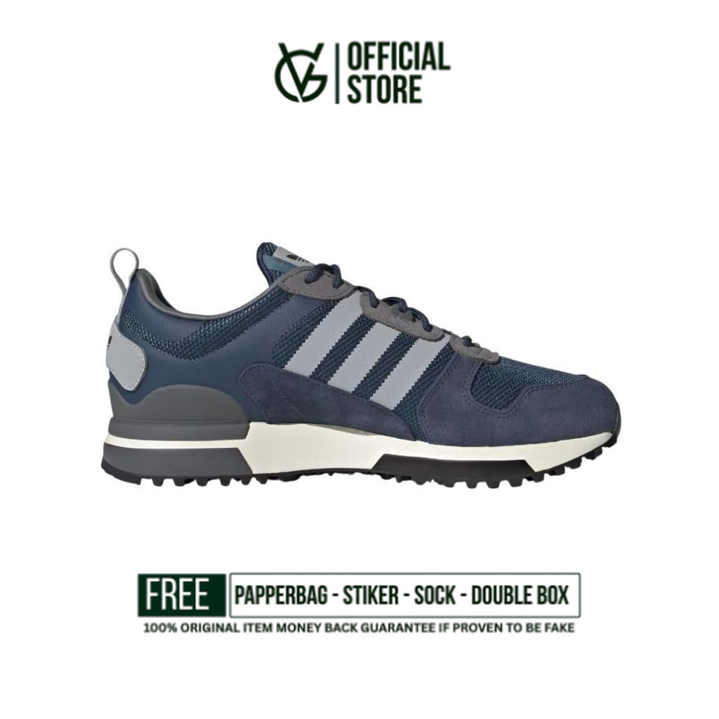 Sepatu Sneakers adidas ZX 700 HD 'Crew Navy' H01850  Original Authentic Unisex