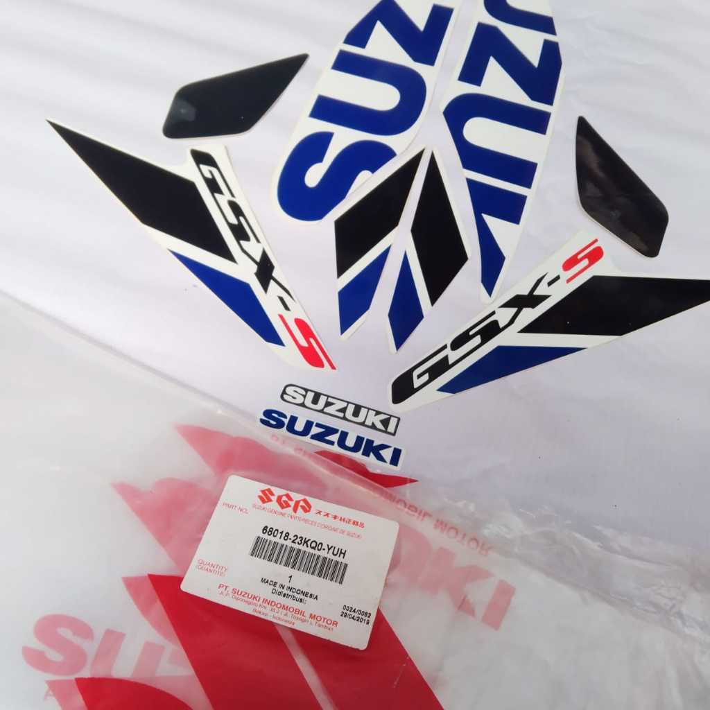 STICKER BODY STRIPING BODY MOTOR GSX-S ( 68018-23KQ0-YUH )