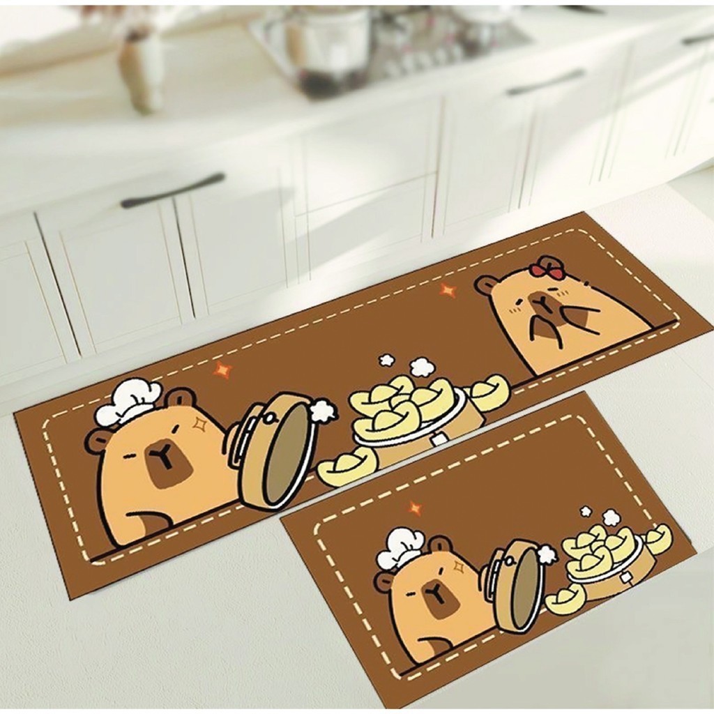 MR MAT Keset Dapur Diatomite Original 2in1 Anti Slip Kitchen Floor Mat Set 40x60cm & 40x120cm