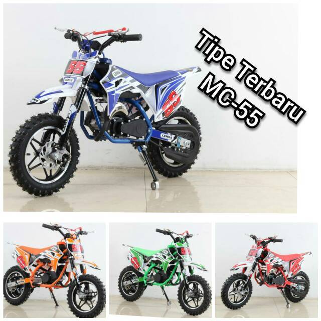 MOTOR MEDIUM TRAIL LENKA 55 50CC MESIN 2 TAK~MOTOR MINI-MOTOR CROSS-MOTOR LENKA-MAINAN MOTOR ANAK