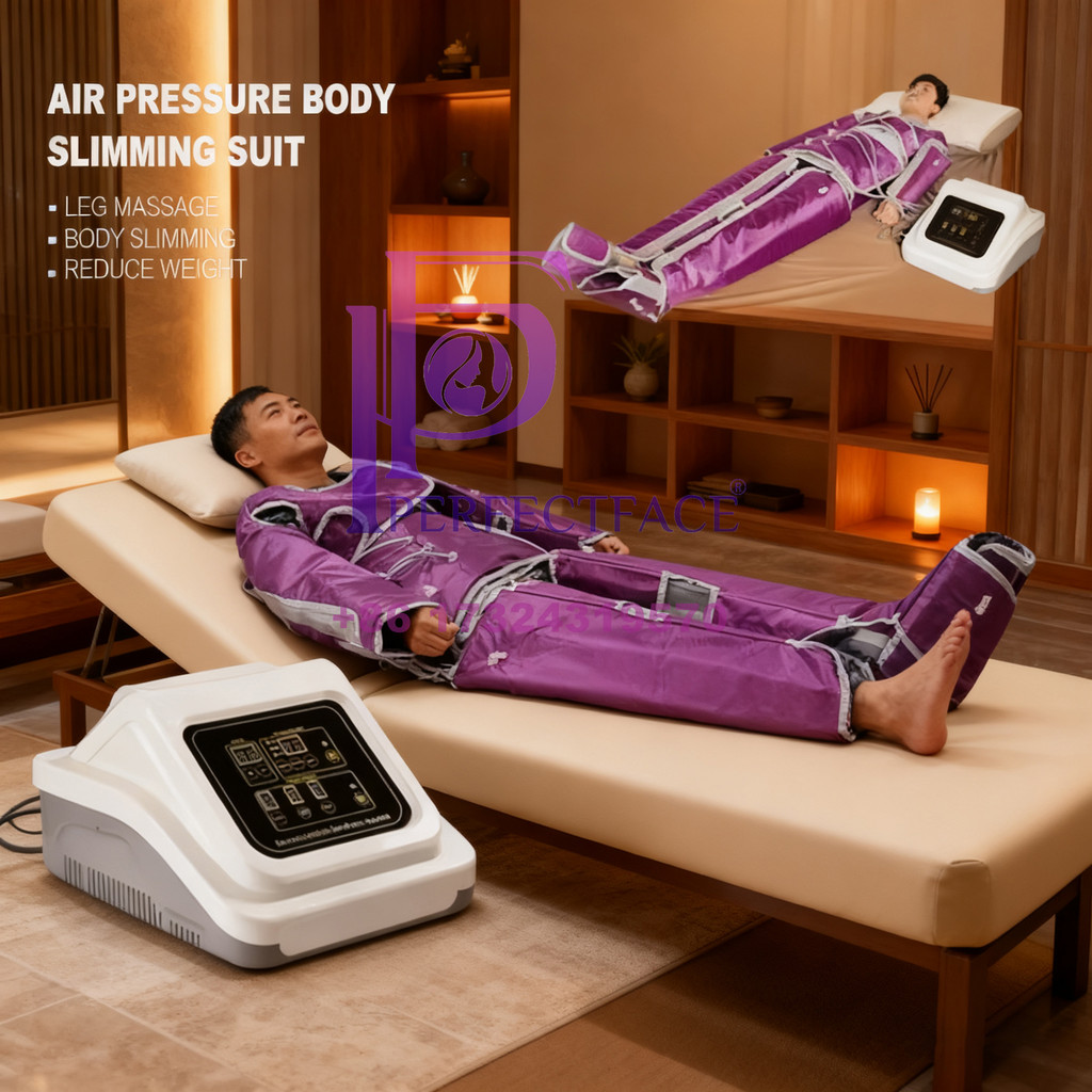 Professional Athletic Recovery 3-Zone Air Pressure Massage Suit for Muscle Recovery & Lymphatic Drai