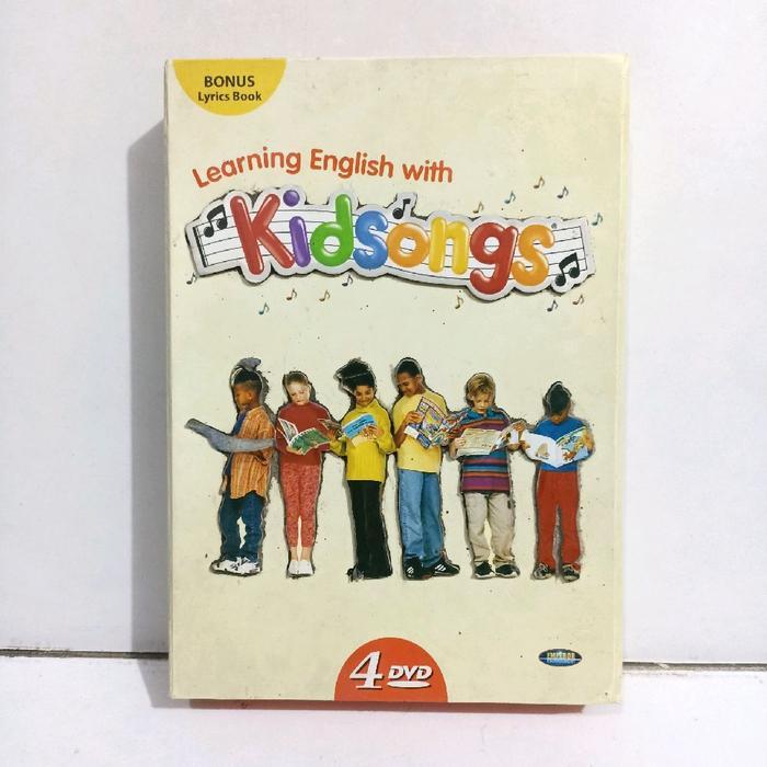 keping DVD bekas learning English with kidsongs isi 5 keping belajar musik koleksi