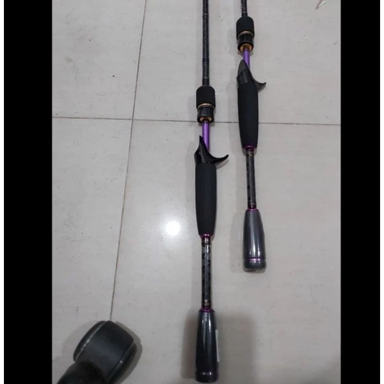 joran daiwa ardito baitcasting one piece ring Fuji tangle free 601 atau 661