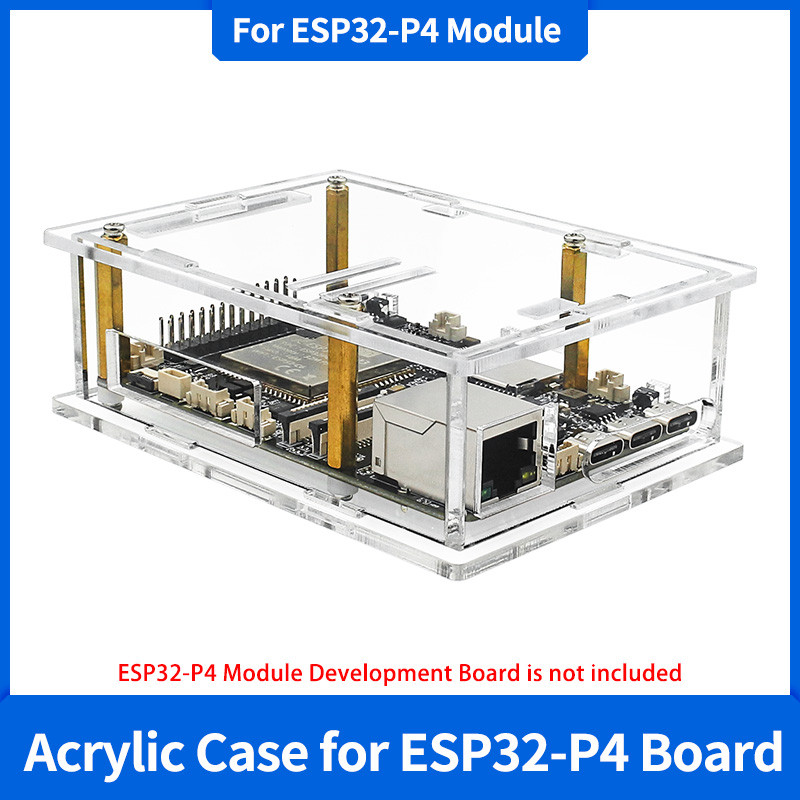 ESP32-P4 Module Acrylic Case Transparent Shell Protective Box for JC-ESP32P4-M3 Based On ESP32-P4 ES