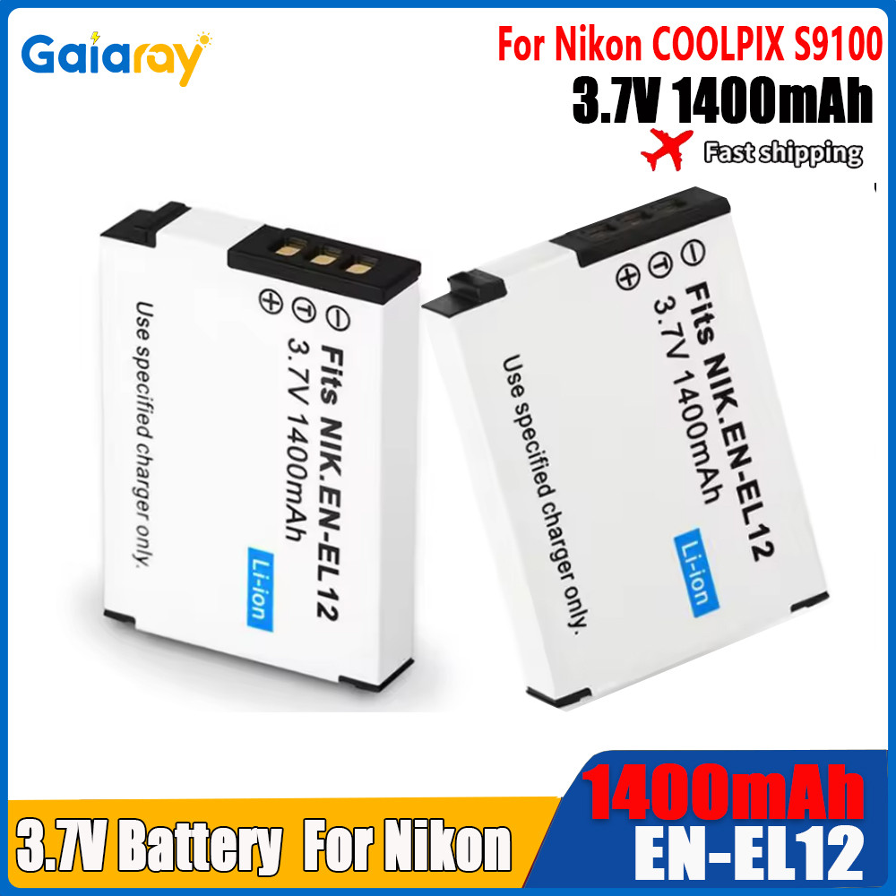 EN-EL12 EN EN12 1400mAh battery For Nikon COOLPIX S9100 S9200 S9050 P300 P310 P330 S6200 S6300 S9400