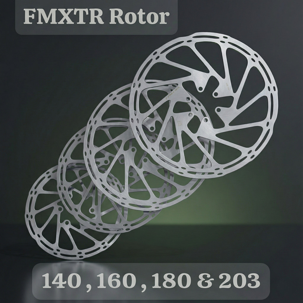 FMFXTR Rotor Cakram Disk Brake Mirip Sram Centreline Sepeda 140 160 180 203 mm 5 7 8 inch baut 6 six