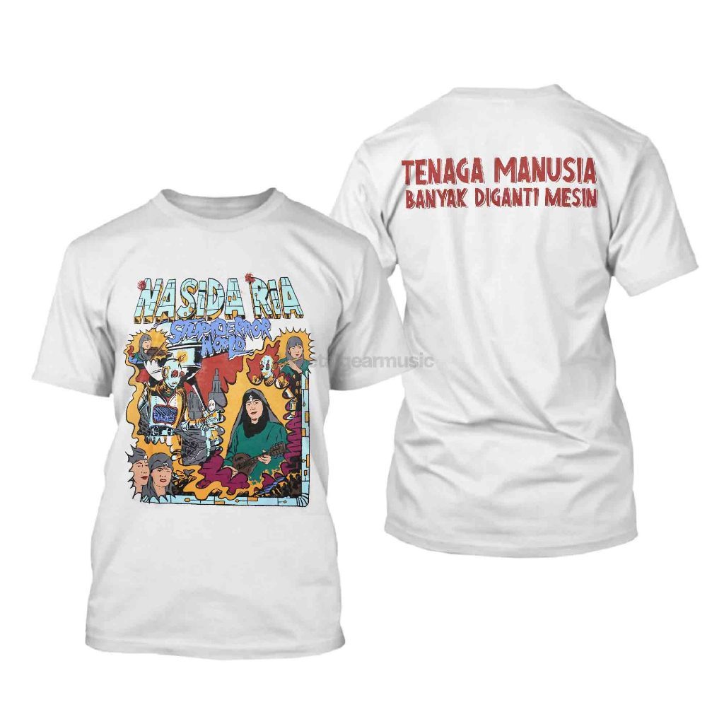 Original Nasida Ria - Tenaga Manusia White Tshirt