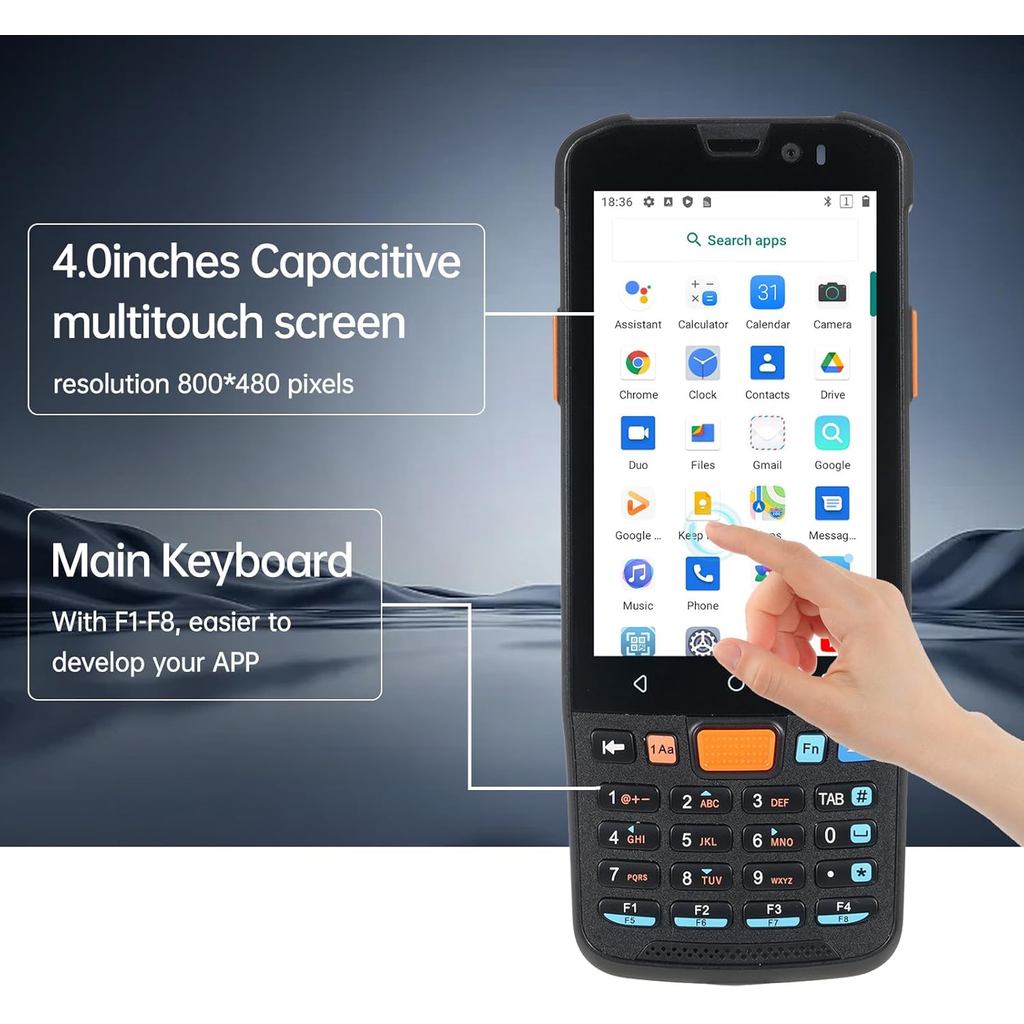 Android PDA Barcode Scanner Handheld PDA 2D Scanner 4G Lte Wifi Bluetooth GPS Rugged Data Collector 