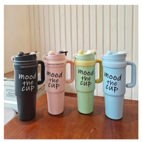 KM - Termos Stainless Steel Tahan Panas Dingin 900ml / Tumbler Stainless Steel Mood The Cup