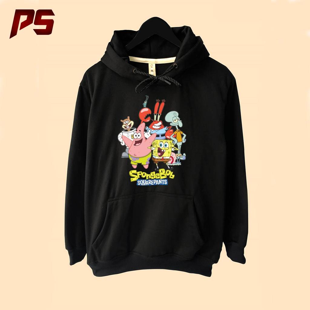 Jaket Hoodie Spongebob Squarepants  Patrick Sandy Mr Krabs Squidward Plankton Gary