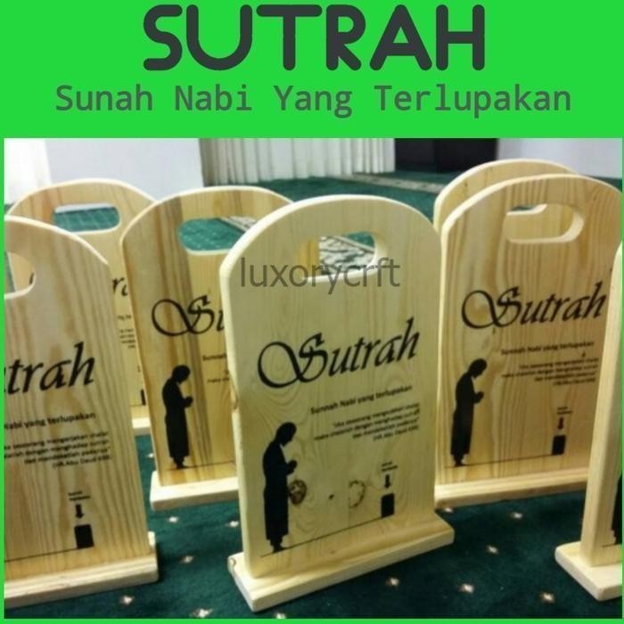 Sutrah Sholat - Sutroh Pembatas Shof Solat - Bahan Kayu LC4354 MK33