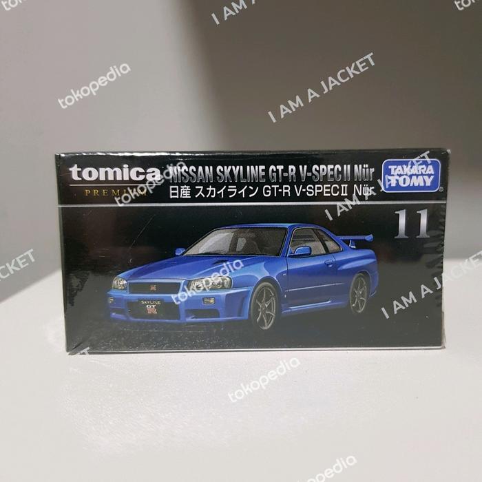 Tomica Premium no 11 Nissan Skyline GT-R Spec II Nur Biru