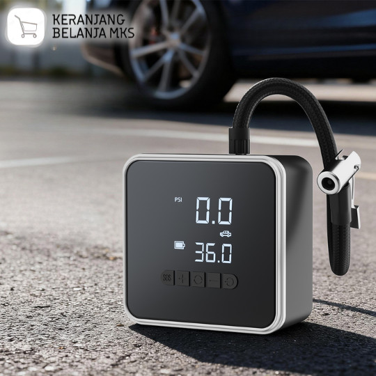 Pompa Ban Elektrik Portable Air Compressor 150PSI 6000mAh
