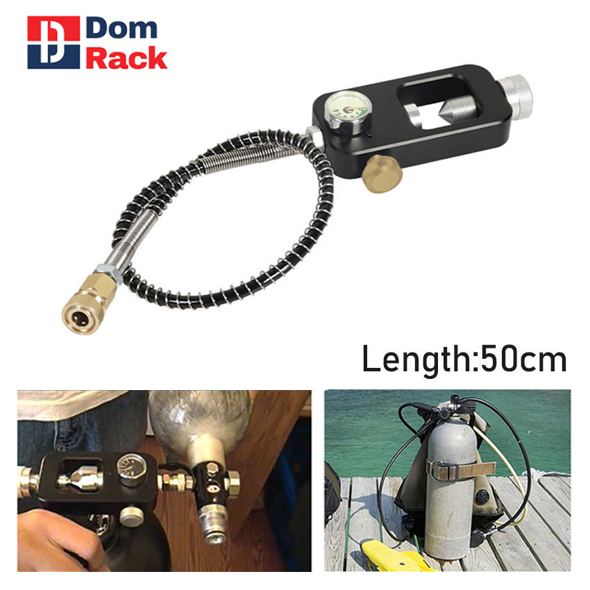 DOM RACK Regulator Scuba Import / Regulator Tabung Scuba Pcp 40Mpa/5800Psi Tabung Panjang 50cm Scuba