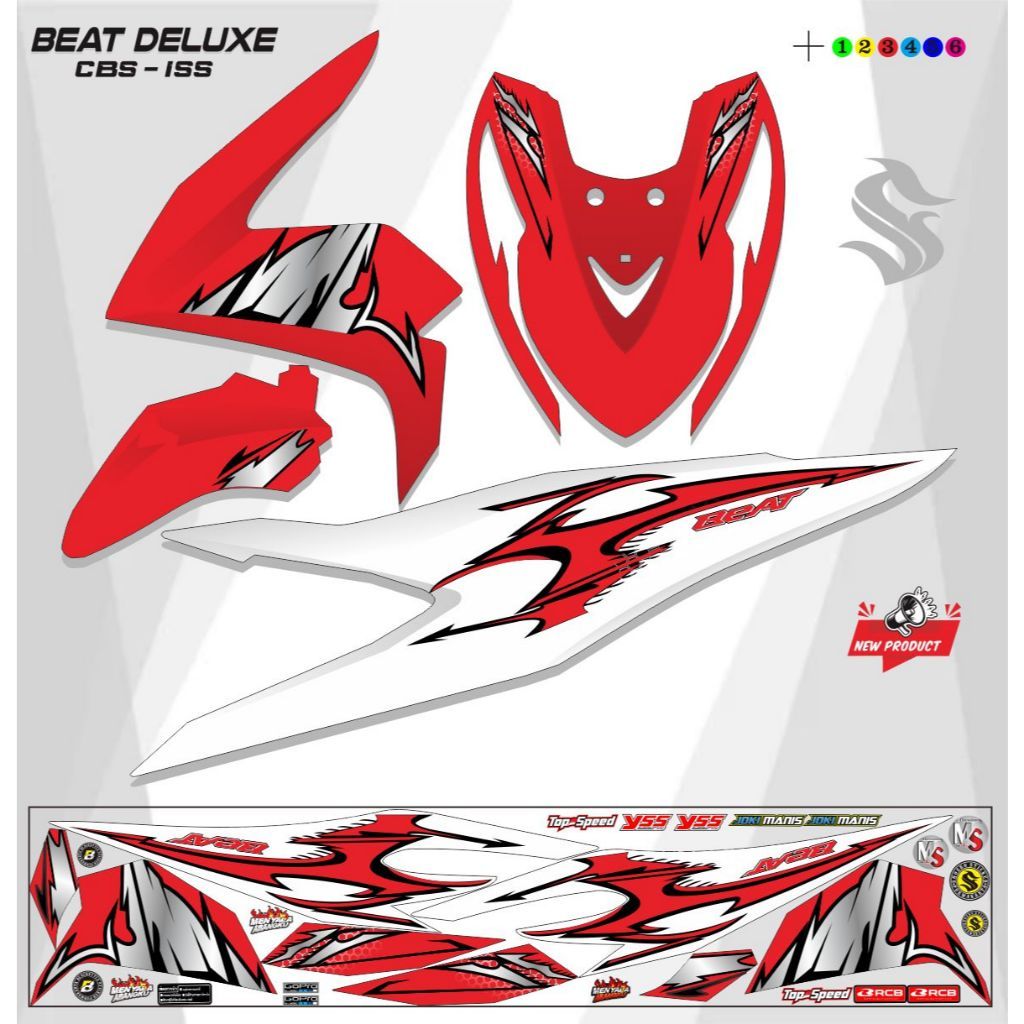 STRIPING VARIASI STICKER STRIPING POLET BEAT DELUXE STIKER BEAT 2020 VARIASI