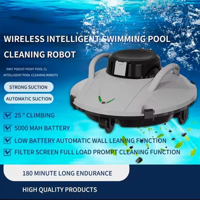 Robot Kolam Renang Vacuum Cleaners Pool - Robot Bulat putih