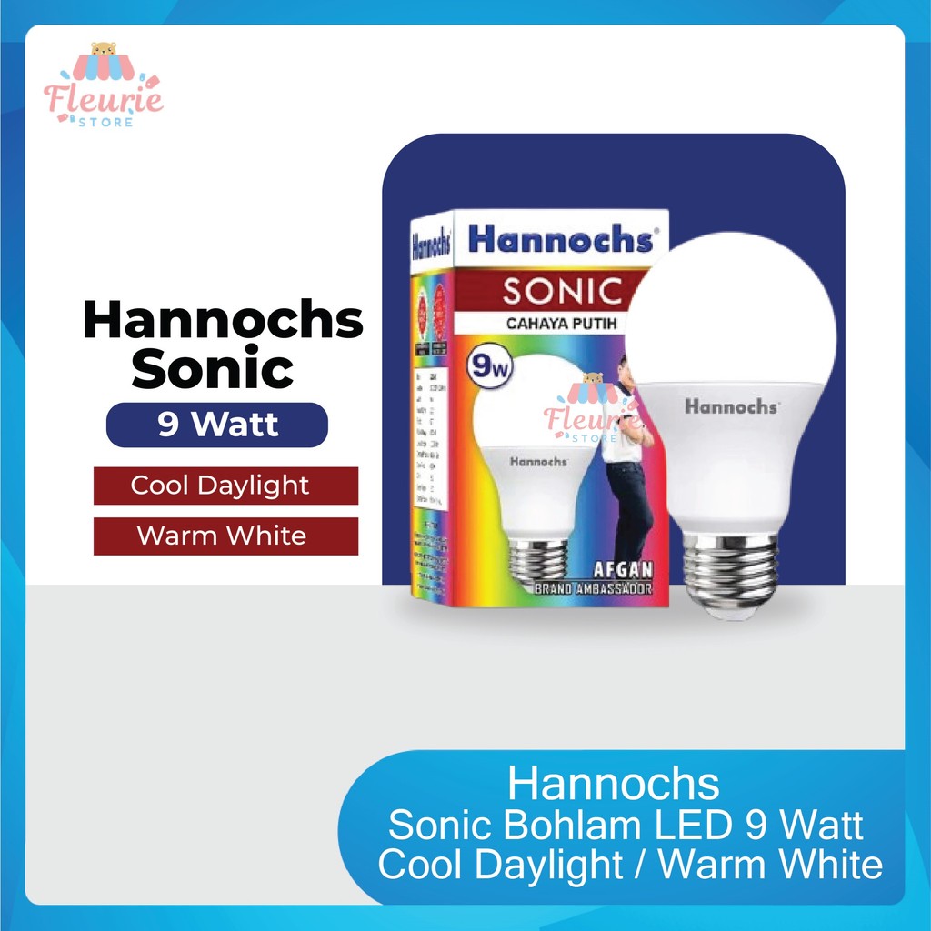HANNOCHS Sonic Bohlam LED 9 Watt Cool Daylight / Warm White - Lampu Hannochs