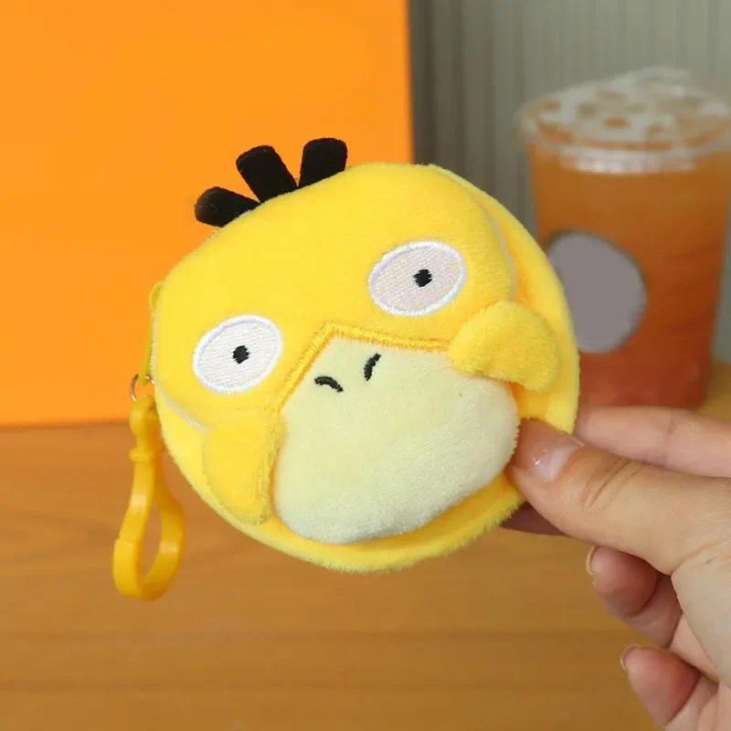 Cartoon Pokemon Psyduck Plush Coin Purse Children Zip Coin Bags Storage Pouch Cute Animals Wallets W