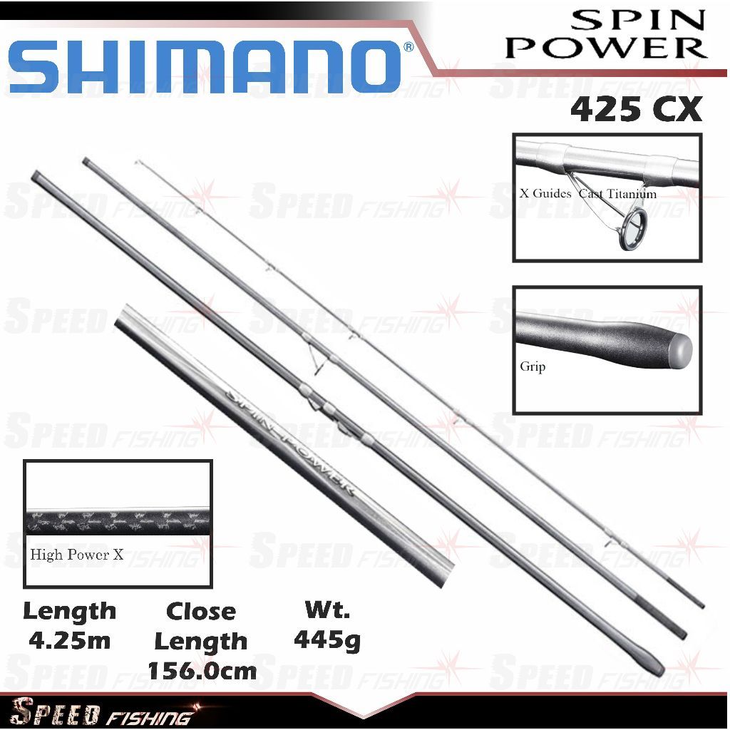 Joran Pancing Shimano Spin Power 425 BX CX 2020 Joran Surf Pasiran