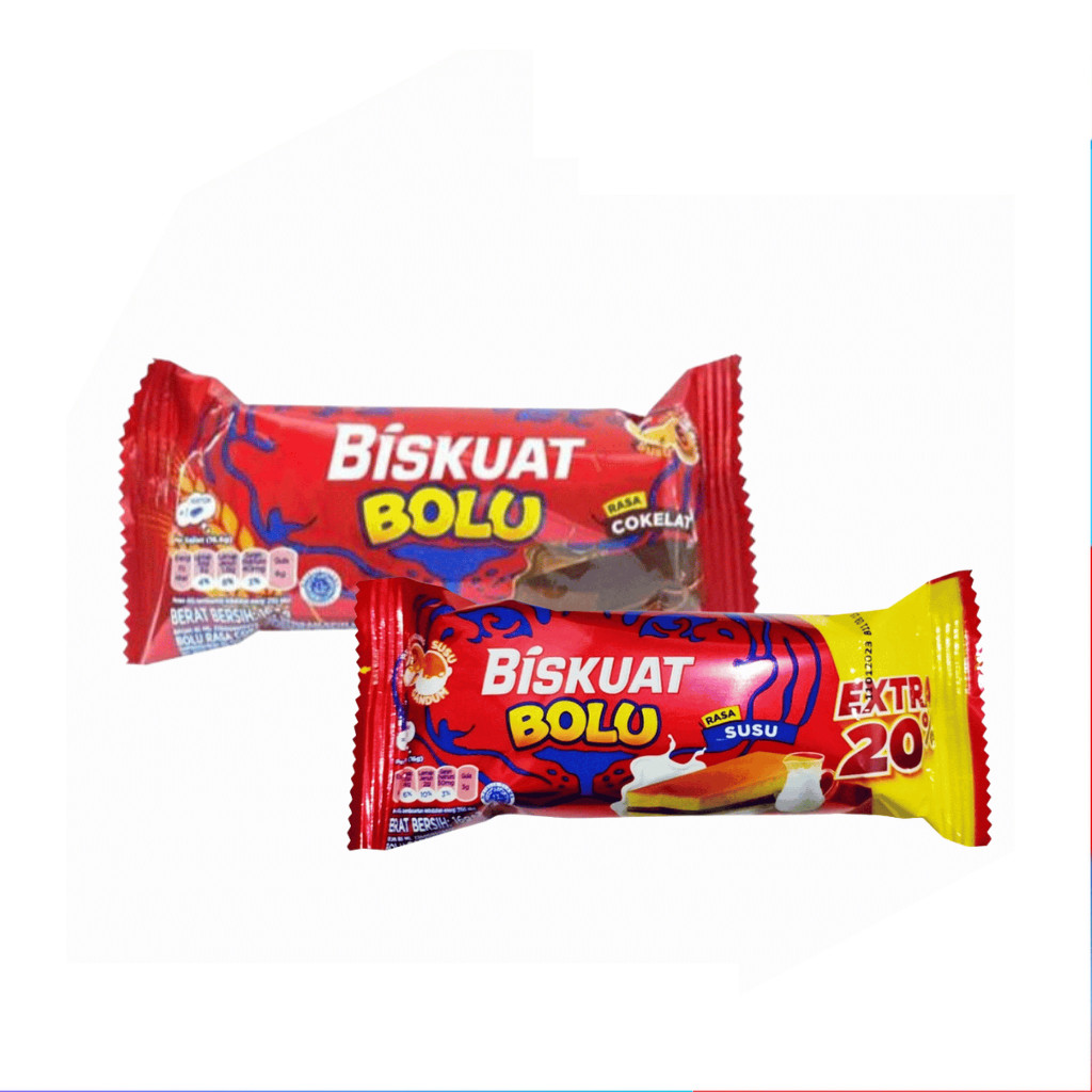 [UniGrosir] Biskuat Bolu Rasa Susu Original | Chocolate 16 gr Ecer Soft Cake