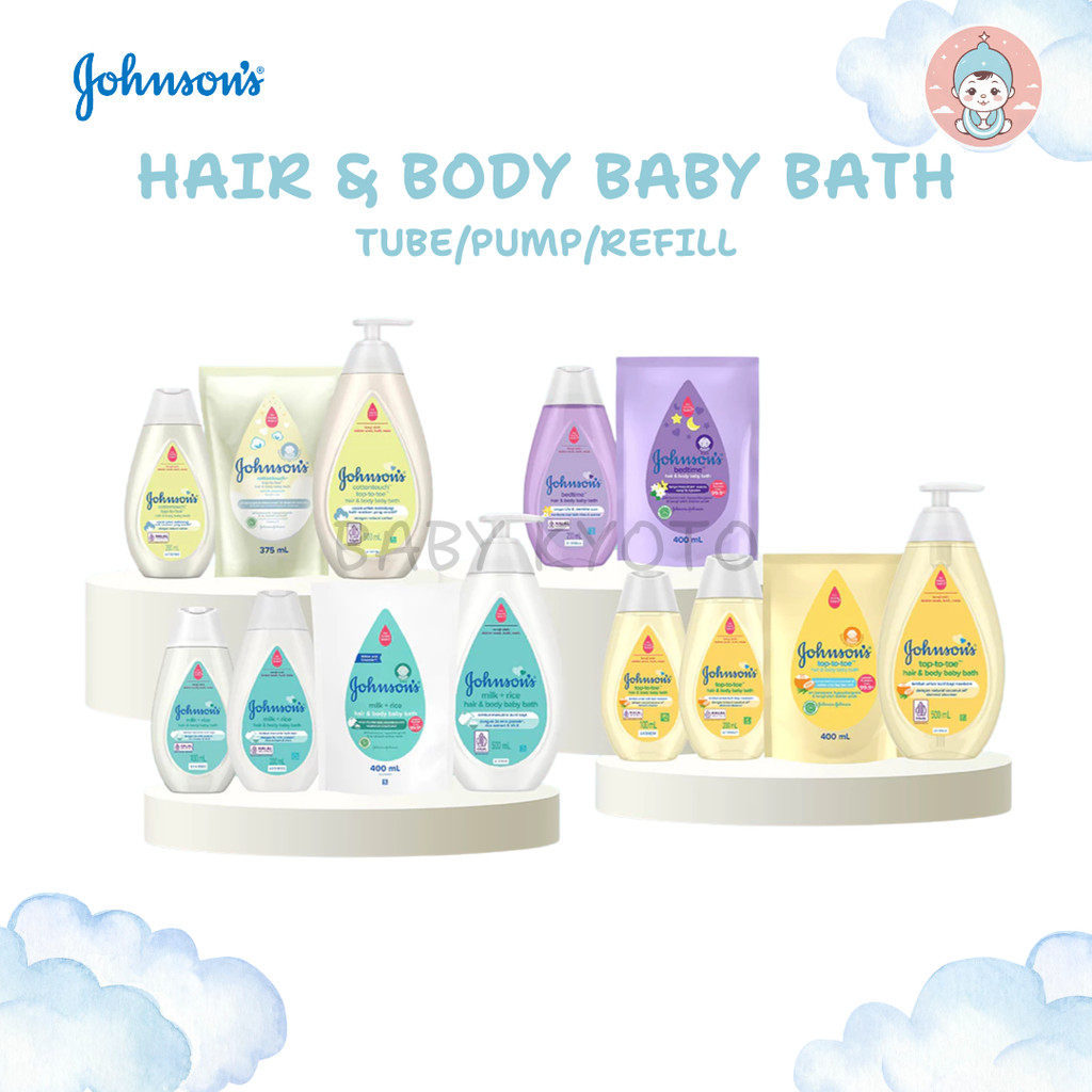 BK Johnson's Baby Hair & Body Bath Sabun Shampoo Bayi Botol Refill Pump