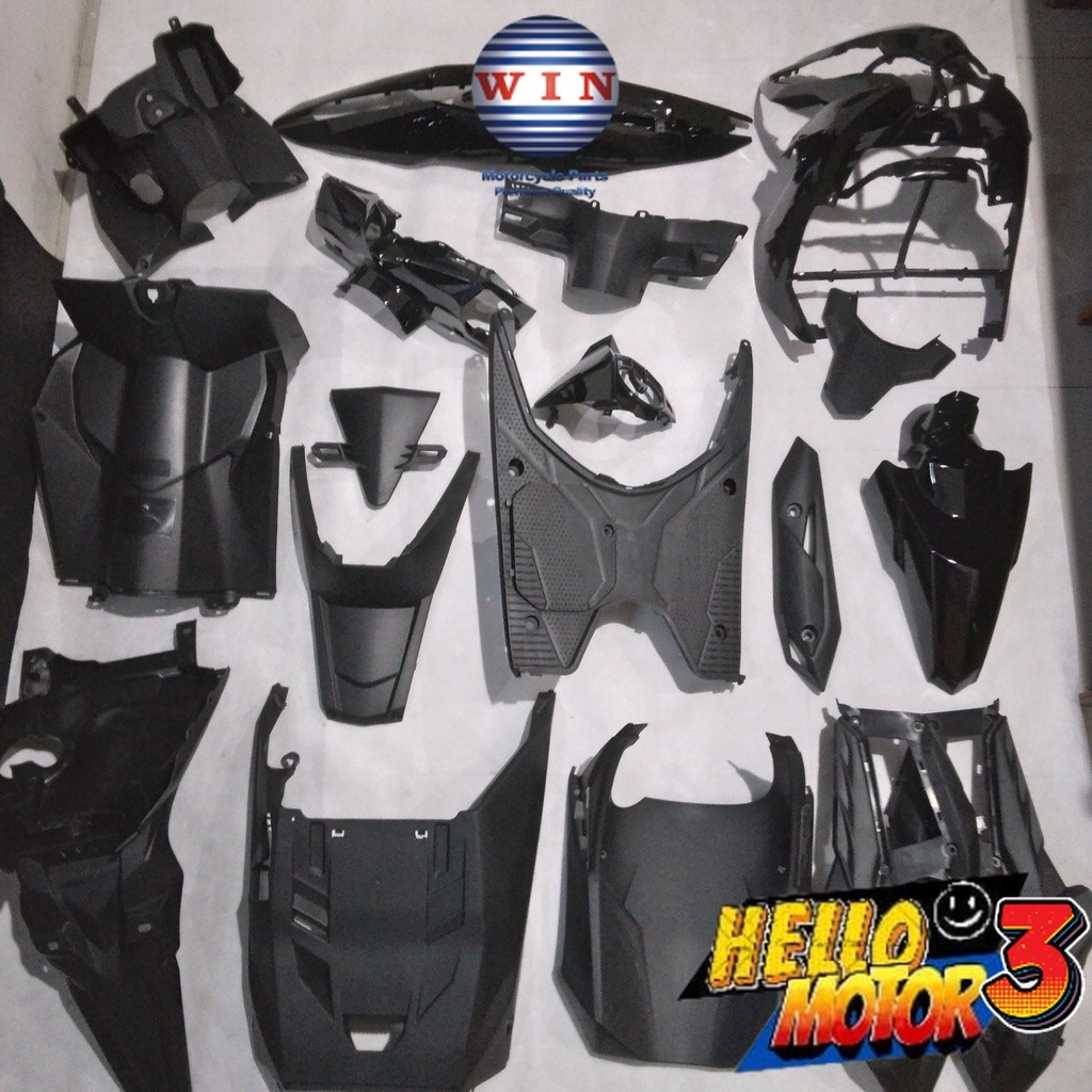 Full Body Beat Street / ESP K81 2016 2017 2018 2019 Hitam WIN | complete set bodi kasar halus motor 