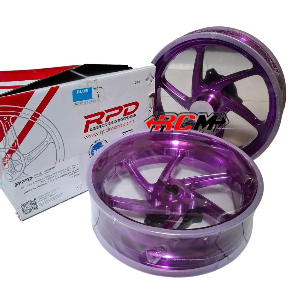 1 SET VELK VELEG VELG PELEK DEPAN BELAKANG 300 350 RING 13 CNC CASTING WHEEL SET SKYBLADE FOR ALL NE