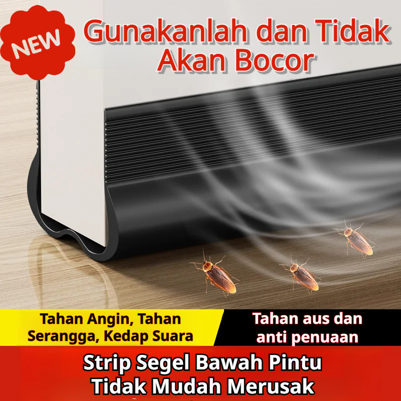 [Kedap Air/Anti Angin] Penyegel Pintu Kamar Tidur Strip Perekat Mandiri Penahan Angin Penyegel Bawah