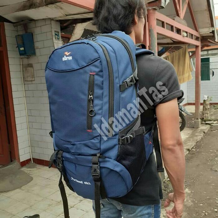PROMO  Tas ransel gunung 40 liter-Tas gunung-Tas camping-Tas outdoor - Hitam