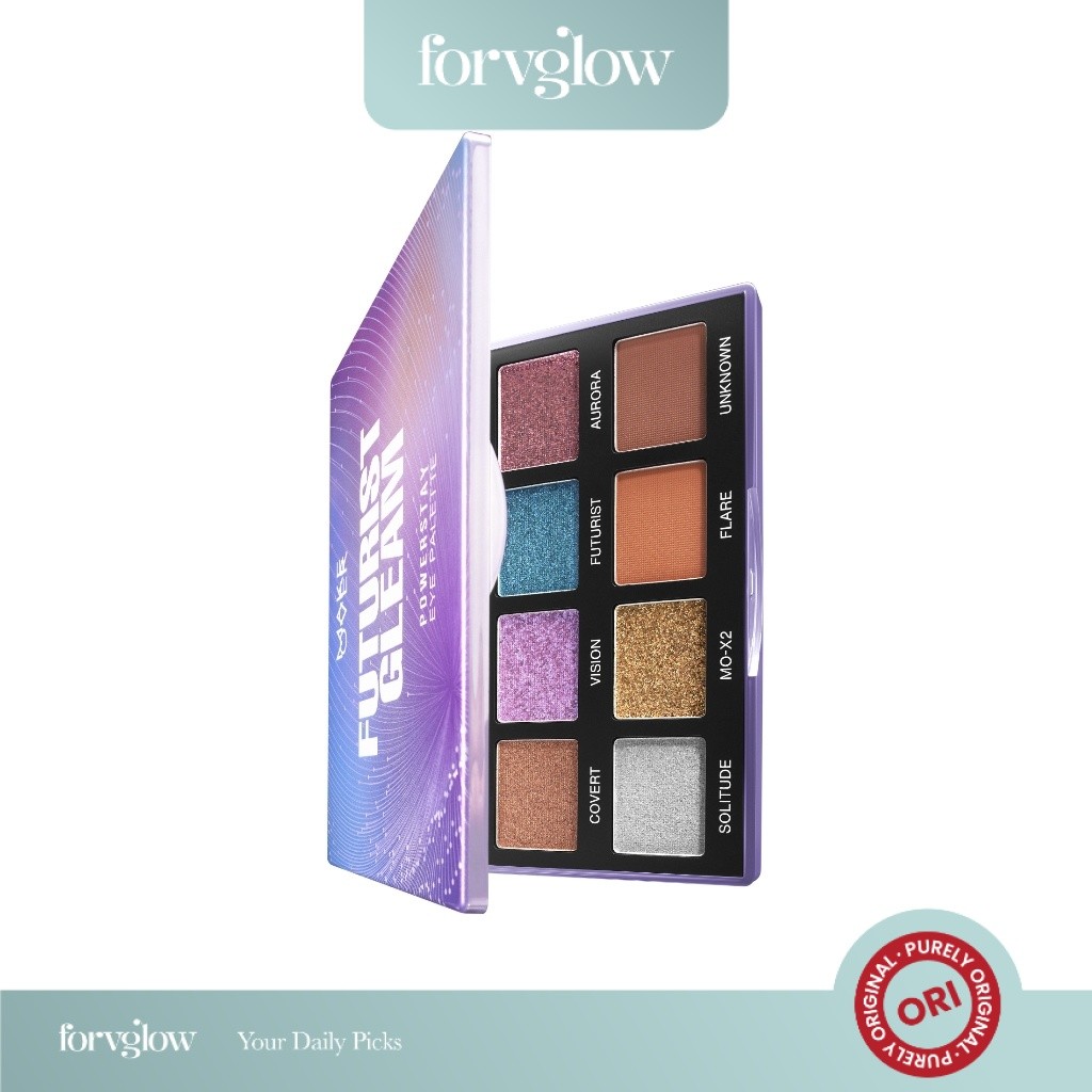 Eyeshadow MAKE OVER Powerstay Eye Palette Futurist Gleam ORIGINAL Eyeshadow BEST SELLER Intense Taha