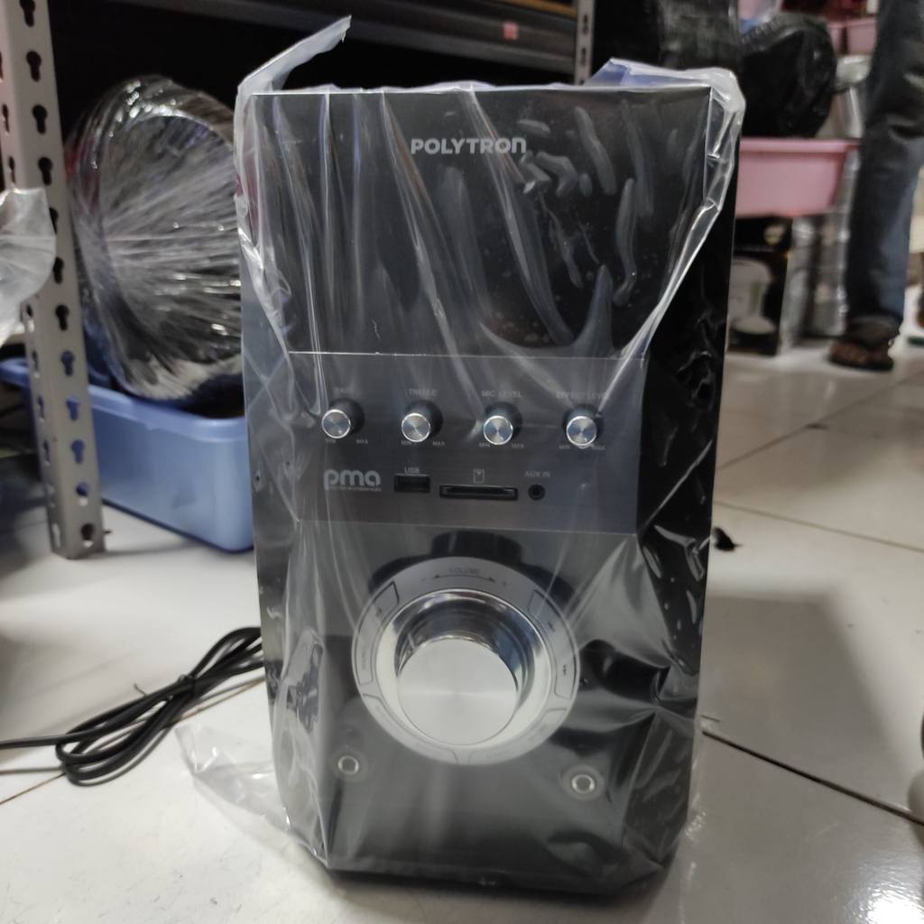 SUBWOOFER SPEAKER MULTIMDIA POLYTRON PMA 9522 PMA9522 BLUETOOTH EXTRA BASS KARAOKE ORIGINAL