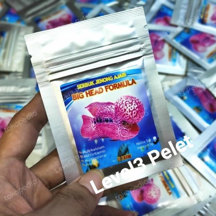 Serbuk Jenong Ajaib Ikan Louhan Bubuk Hormon Breeding Multivitamin dll - 5gr