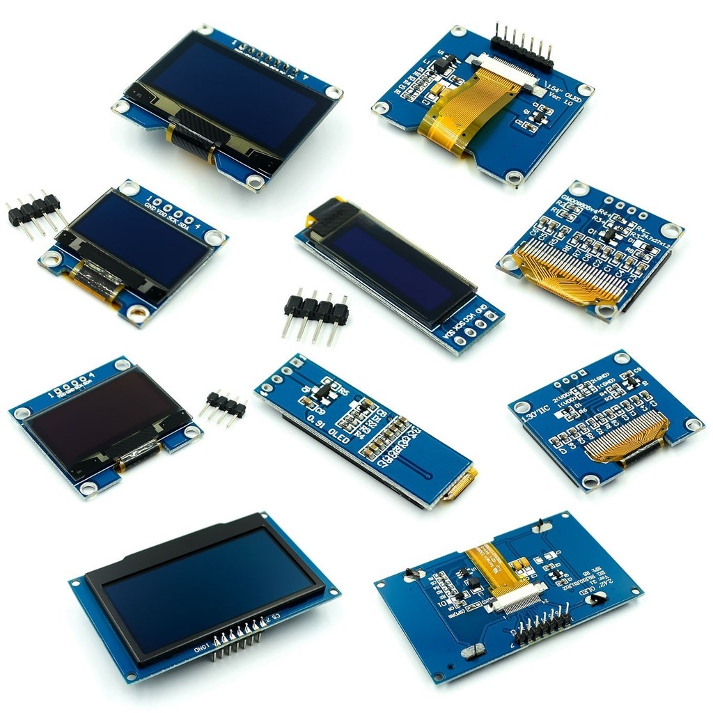 White Blue color 128X64OLED LCD LED splay Module For Arduino 0.91 0.96 1.3 1.54 2.42inch I2C IIC Ser