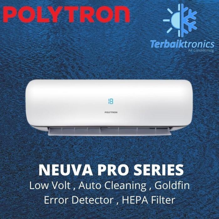 MEGA SALE AC POLYTRON 1 PK l Neuva Pro l Display Suhu l Golfin Anti Karat l Hepa Filter l Hemat List