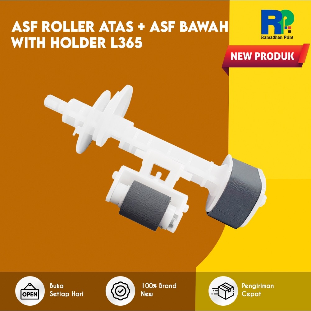 ASF Karet Roller Atas + Bawah Penarik kertas Printer Epson L121 L110 L210 L220 L300 L310