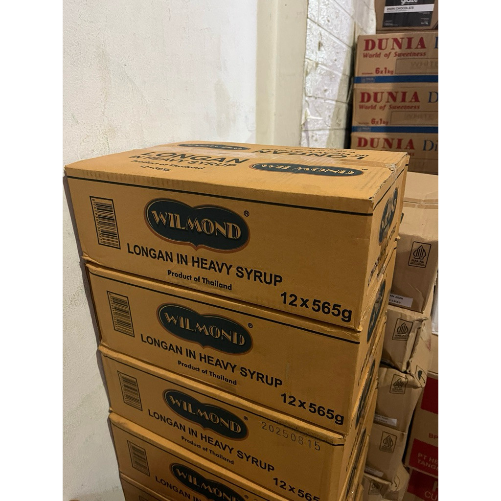 Wilmond Longan in Heavy Syrup 565g 1 dus isi 12pcs - KARTONAN - CARGO - JL