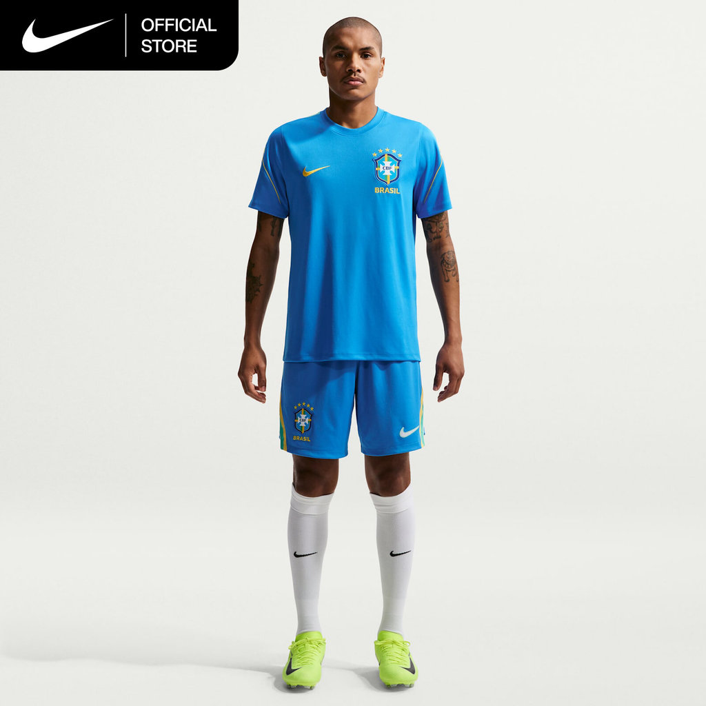 Nike Dri-FIT Men's Brazil 2026 Stadium Home Soccer Replica Shorts - Light Photo Blue [IB5411-435]