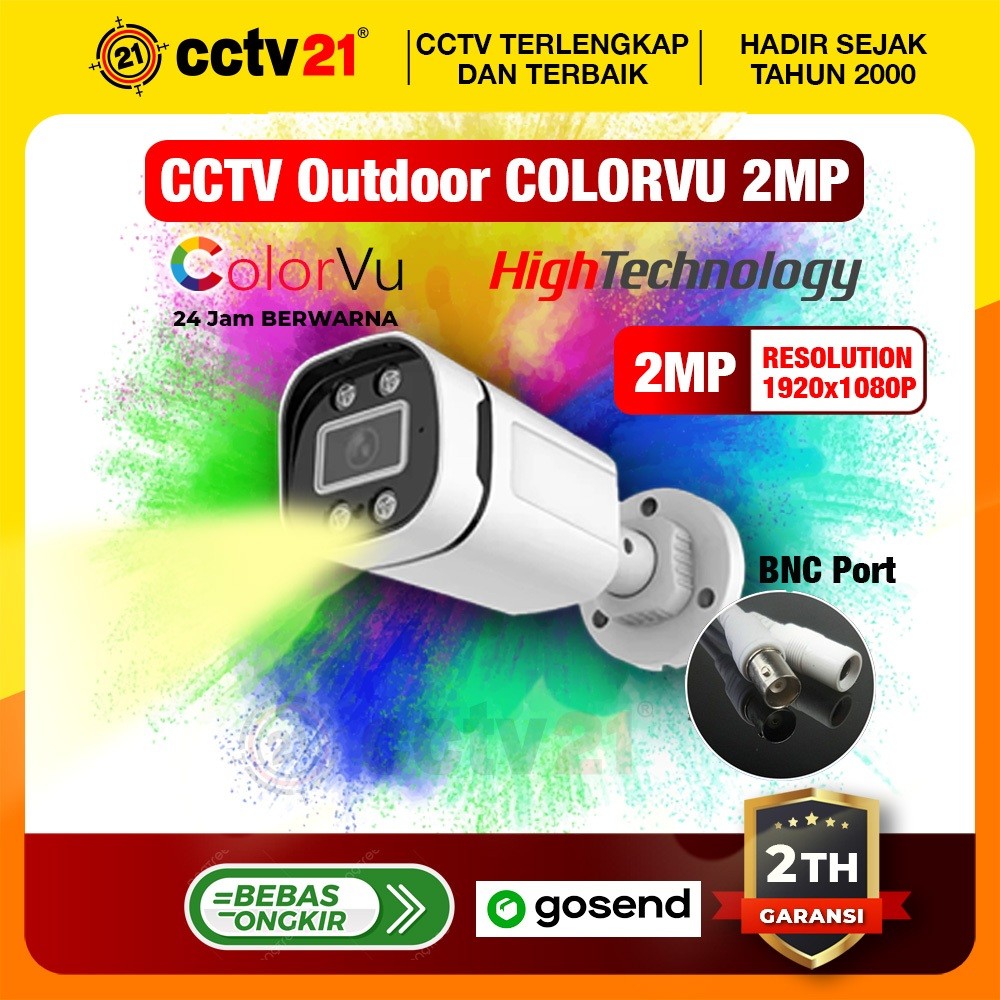 Tekno|| CCTV / Camera / 2MP ColorVu outdoor High Technology Full Color Promo cctv21