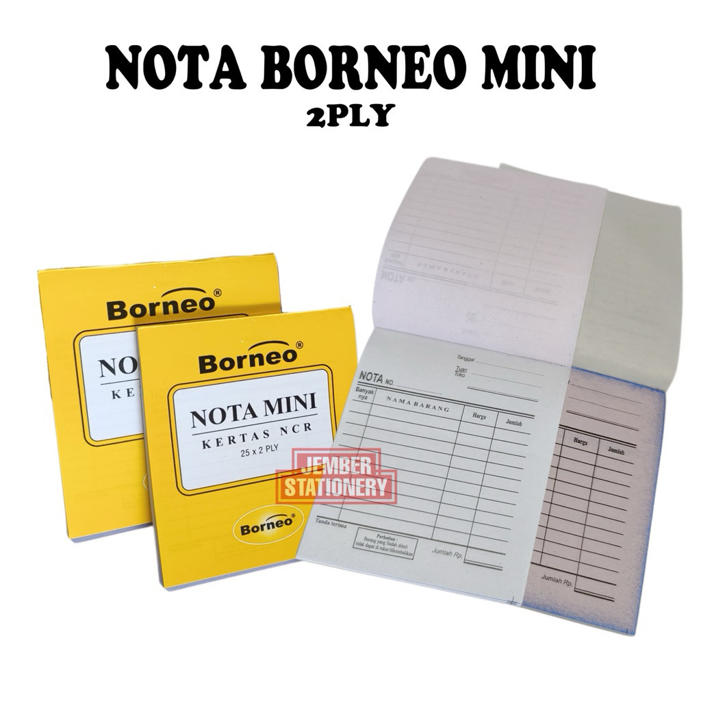 (1biji) Nota Mini Borneo 2PLY