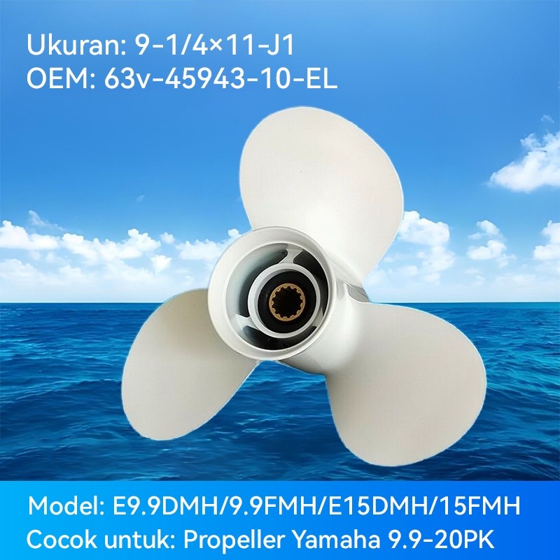 Kipas Speed  Kipas Speedboat  Baling Speedboat Propeller untuk Mesin Tempel Yamaha 15 PK