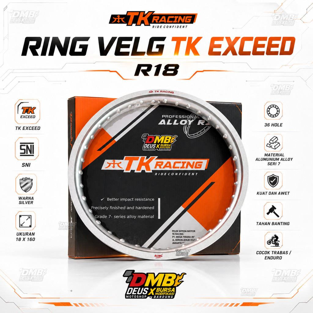 TK Racing Ring Velg TK Exceed Ring 18-160 Alumunium Alloy