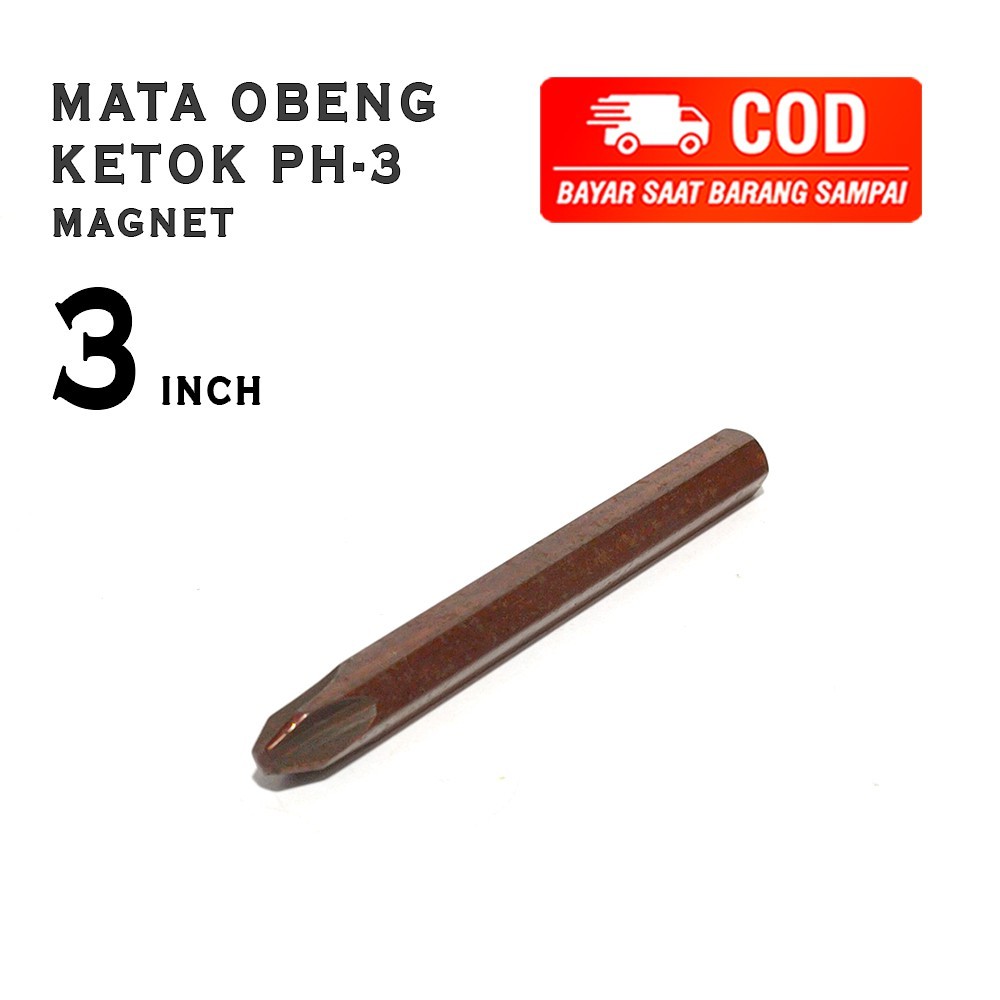 MATA OBENG KETOK + PH3 OBENG GETOK SATUAN MEREK ORIGINAL TEKIRO